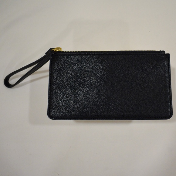Black Leather Pouch Purse Set - Picture 5 of 6